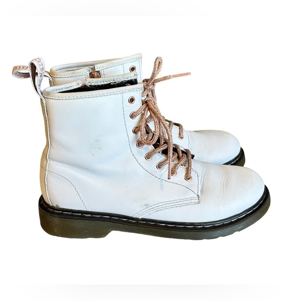 Dr Marten’s 1460 J White Leather w/Rose Gold Eyelets 8Hole Size 5L/4M​​​​​​​ - Picture 5 of 10